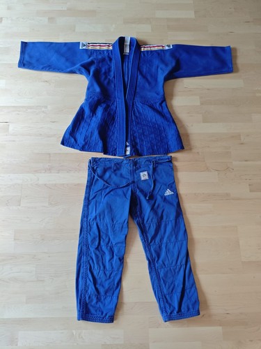 Adidas judojacke hose - judojacke, blau