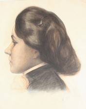 Frauenportrait zeichnung - frauenportrait,
