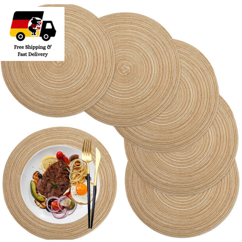 Rundes tischset 36cm baumwolle - tischset,