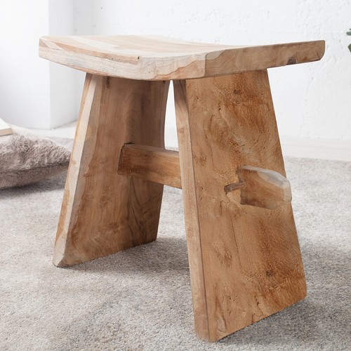 Massivholz hocker zen 40cm - hocker,