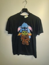Lilo & Stitch Yoda Kawaii Star Hello Kitty Anime Serie Herren Baumwolle Shirt L