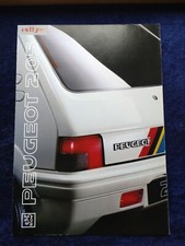 Peugeot 205 Rallye Prospekt 1991 8 Seiten