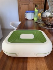 Tupperware Flexi -Twin Launchbox , Brotdose , Pausen Dose,Cream/Grün,23Lx21Bx7H