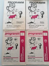 4 DDR Oberligaprogramme vom BFC Dynamo 1979-1984