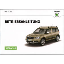 Skoda Yeti bis 2017 5L Betriebsanleitung Bordbuch DEUTSCH Bedienungsanleitung
