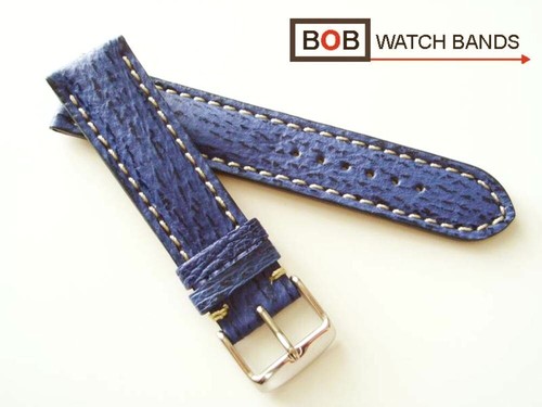 Bob echt haifisch lederuhrband - haifisch,