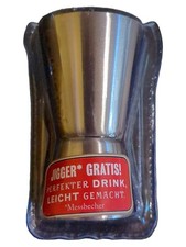 BACARDÍ Messbecher Jigger Edelstahl Silber 50ml Barzubehör Cocktail 7cm