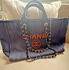Chanel deauville denim tote - tote, |