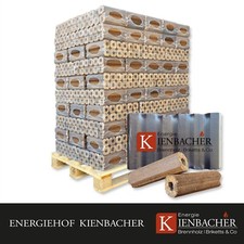 PiniKay Hartholz Holzbriketts 960kg Palette aus Buche/Eiche Briketts Brennstoff