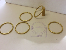 Messingringe groß 80 mm Schmuck Gardinenstange Armreif massiv Dekoration NEU