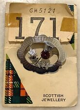 Mizpah Vintage keltische Brosche, schottische Distel Neu