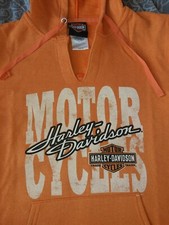Kaputzen-Sweatshirt Damen Harley Davidson Chapter Hoody orange