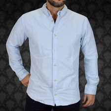 NEU Adidas Originals Herren Hemd Freizeit Business Jeans Shirt langarm hell blau