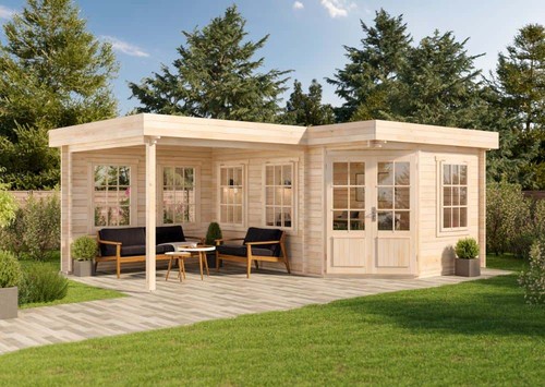 Gartenhaus set eck pepe - gartenhaus,