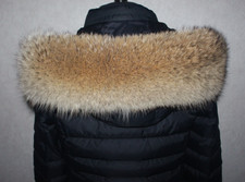 Kojote Pelzstreifen Pelzkragen Kapuzenfell Echtfell Pelz für Jacke, Parka, Weste