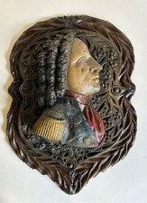 Relief Holz geschnitzt farbig