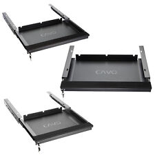 Tischschublade Unterbau Laptop-Schublade abschließbar 350-550 mm schwarz CAVO