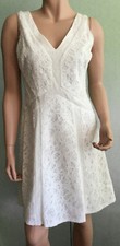BCBG MAX AZRIA Designerkleid Hochzeit Abendkleid Cocktailkleid Gr.8 NEU offwhite