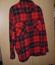 Rot karierte Flanellbluse von JEAN PASCALE in Gr. 40