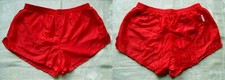 ROTE SPRINTERHOSE - SPORTHOSE - SHINY - VINTAGE - RUCANOR - GR. 7