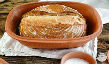 Tontopf (Dutch Oven), Brotbackschale Pane länglich, glasiert