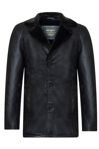 Herren schwarz seemannsjacke - schwarz,