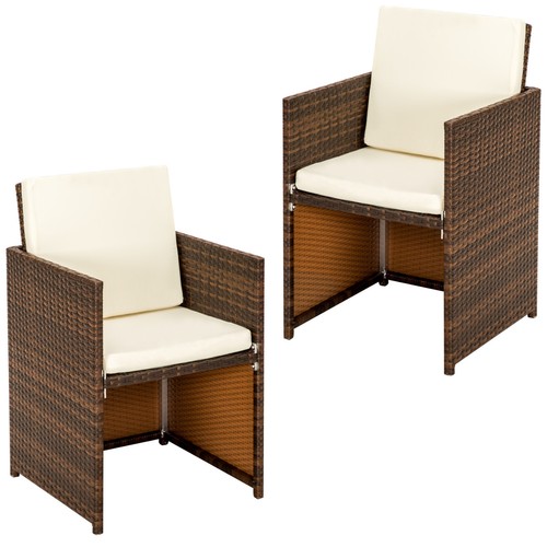 2er set aluminium polyrattan - 2er,