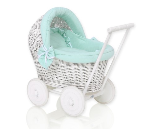Weißer puppenwagen aus - weißer,