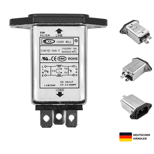 Netzteilfilter emi steckdose - netzteilfilter, emi-steckdose