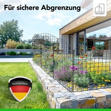 Teichzaun Steckzaun Metall