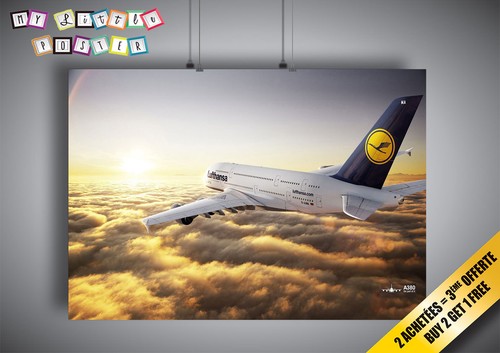 Poster airbus a380 lufthansa - poster,