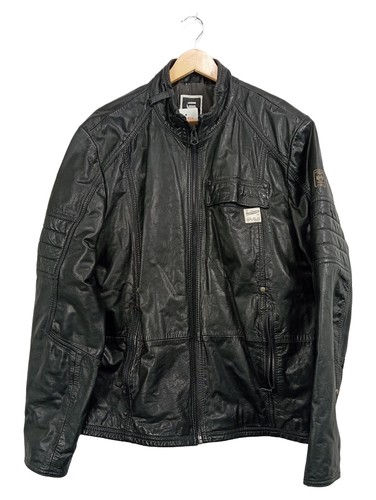 Star raw herren lederjacke - g-star,