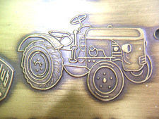 Messing Plakette AGRI-HISTORICA Sinsheim 2005 Mythos PORSCHE und HOLDER Traktor