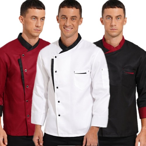 Herren langarm kochjacke - herren,