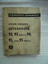 Gebrauchtes Werkstatt - Handbuch von JOHN DEERE - Heckbagger 93, 94, 95