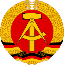 Aufkleber DDR Wappen Autoaufkleber 10 x 10 cm Sticker Konturschnitt