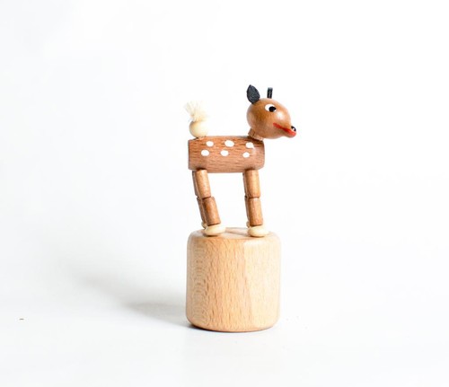 Holzspielzeug wackelfigur reh - wackelfigur,