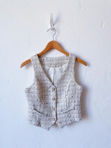 Zara vintage tweedweste - vintage, gr.