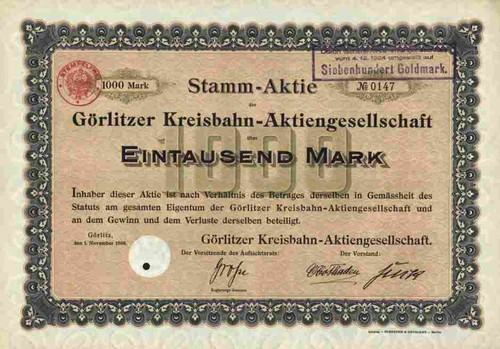 Görlitzer kreisbahn 1906 - görlitzer,