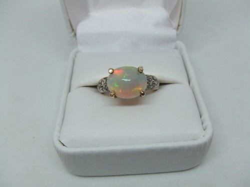 10k feueropal diamant - &,