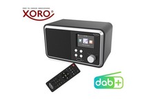 XORO DAB 300 IR WLAN Internet Radio mit DAB+ Bluetooth Wecker USB, UPnP, Schwarz