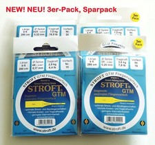 Stroft GTM Fliegenvorfach gezogen Vorfach 9ft 280cm alle Stärke ab 7X - bis 06X