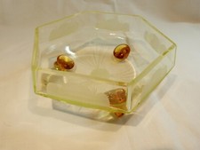 Seltene Art Deco Glas Schale