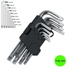 Torx Schraubendreher Satz 9 tlg. T10-T50 Winkelschlüssel Steckschlüssel Set 