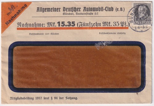 Bayern nachnahmebrief - bayern,