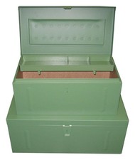 Stahlblechkoffer grün 690 x