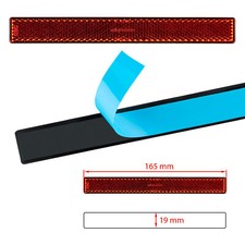 Motorrad Reflektor selbstklebend Rot Kennzeichen Rückstrahler mit Zulassung R5