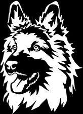DEUTSCHER SCHÄFERHUND Aufkleber - Autoaufkleber -sticker- Schäferhund Kopf #95-W