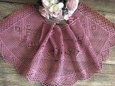 Vintage handhäkelt rot