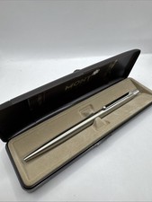 MONT BLANC GERMANY Kugelschreiber Silber Schrift blau Wie Neu , Sammlerwert